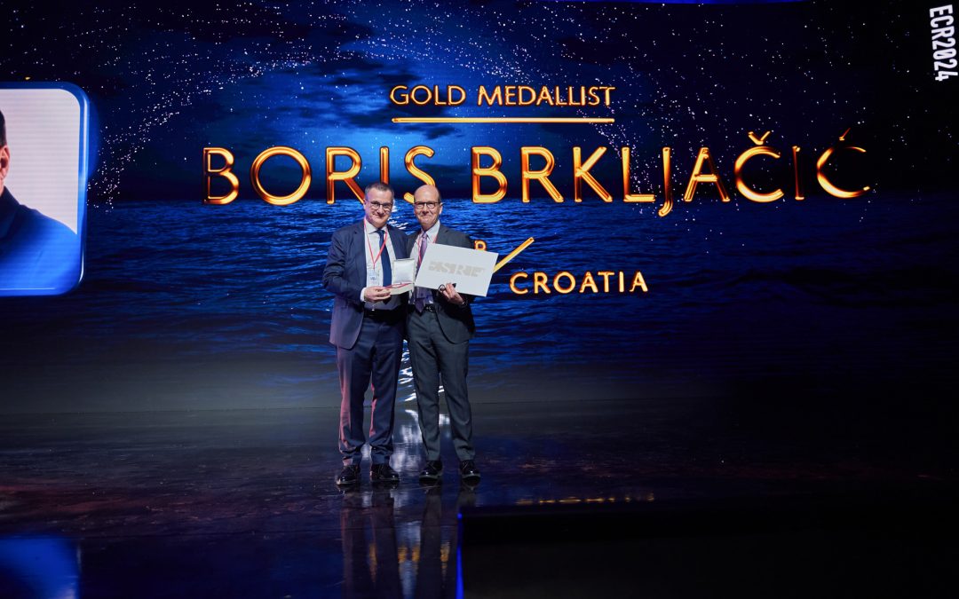 Boris Brkljačić has been awarded gold medalist at ECR 2024